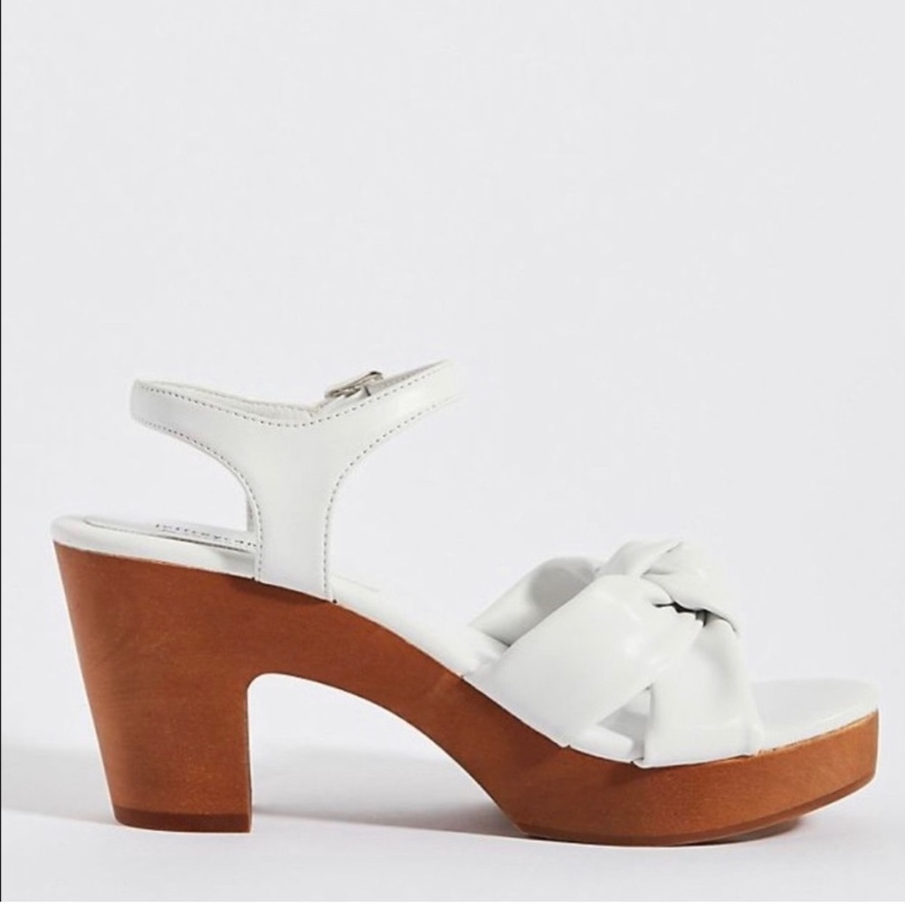 NWOT Jeffrey Campbell for Anthropologie White Puff Platform Sandal